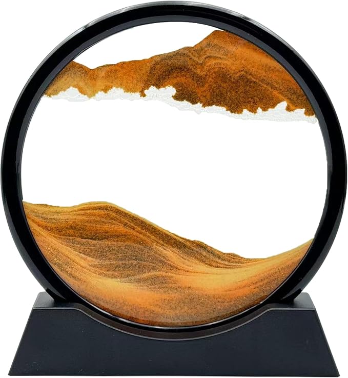 Moving Sand Art Liquid Motion, 3D Deep Sea Sandscape Color Quicksand Decor by MovingSandArt