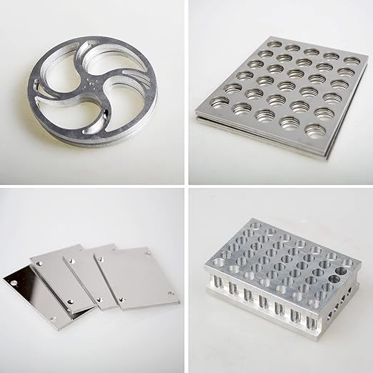 2 Pieces 6061 T651 Aluminum Sheet Metal 12 x 12 x1/8 Inch Thickness Rectangle Metal Plate, 3mm Aluminum Sheet, Plate for Crafting, Industry