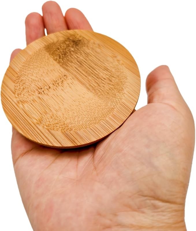 4PCS Mosaic Bamboo Coasters for Crafts, Blank Base Trays, Drinking Cup Coaster - Image 5