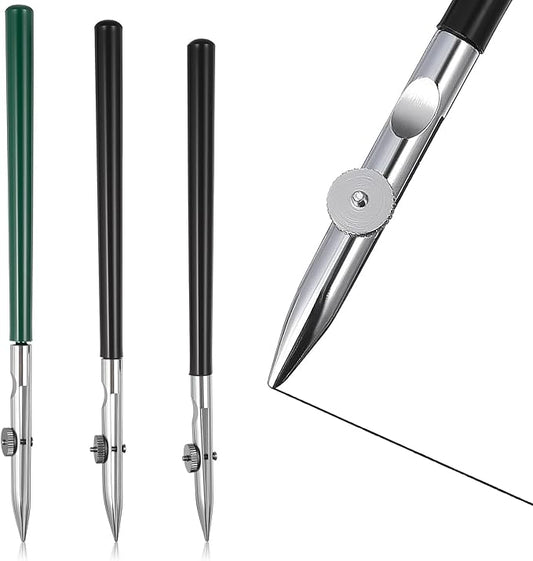 Gatuida 3pcs Adjustable Straight Line Pen, Art Ruling Pen for Masking Fluid, Fine Lines Drawing Tool, Black (Size L, M, S, 1pc Each)