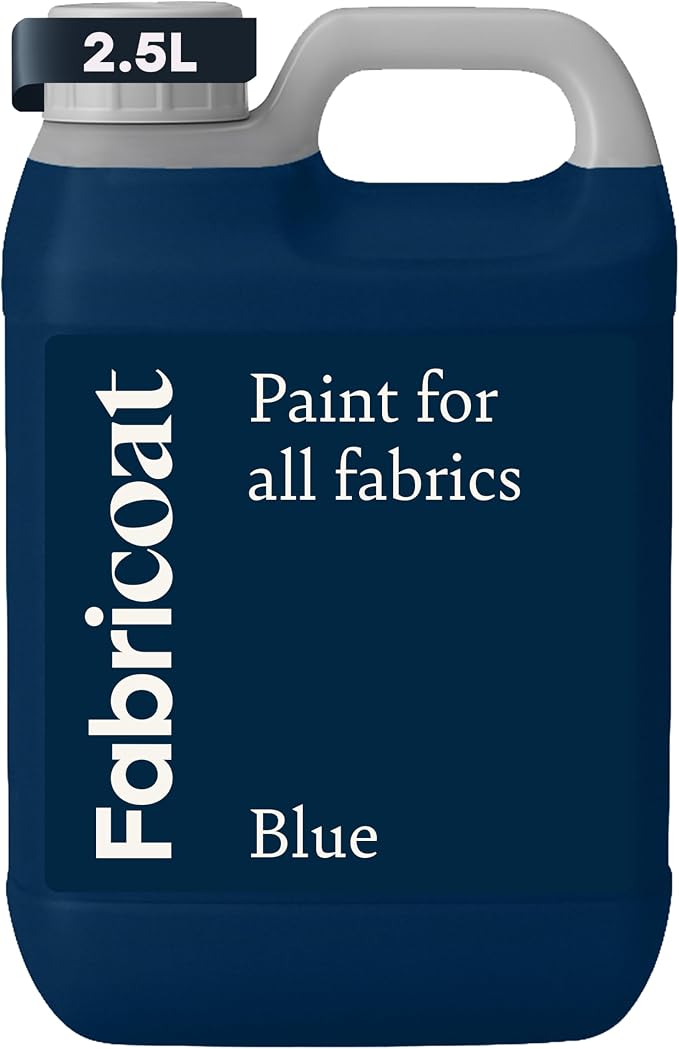 Fabricoat Blue Fabric Upholstery Paint & Dye | 2500ml / 85 fl oz | Restore or by Fabricoat