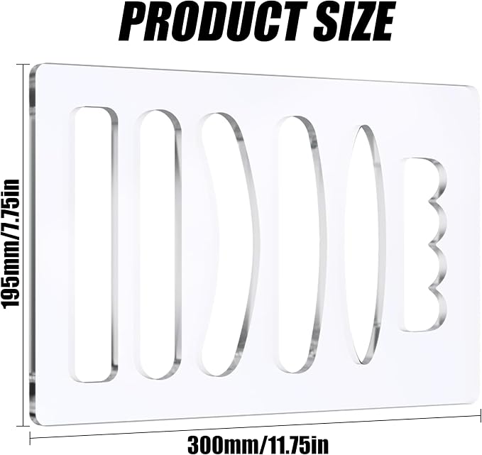 Professional Acrylic Router Templates 6-in-1 Woodworking Jig Set - Image 2