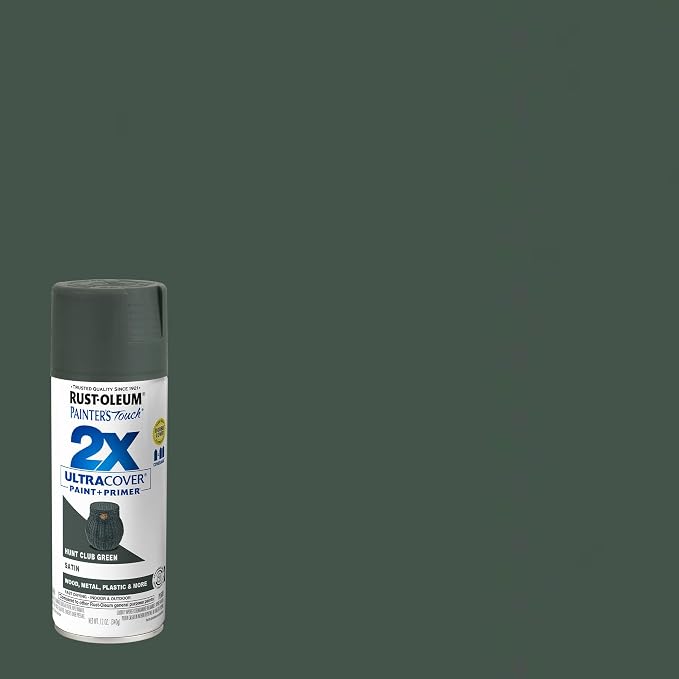Rust-Oleum 334072 Painter's Touch 2X Ultra Cover Spray Paint, 12 oz, Satin Hunt - Image 2
