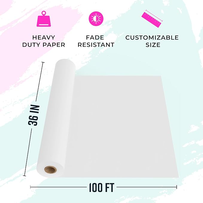 Bryco Goods White Kraft Paper Roll - Image 3