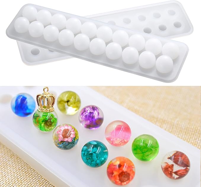 Silicone Bead Casting Mold, DIY Resin Jewelry Making Mould | Durable & reusable by Mayitr