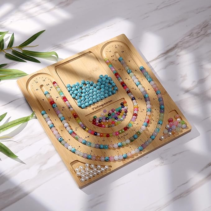 Petoysoso Bamboo Bead Board for Jewelry Making - Image 2