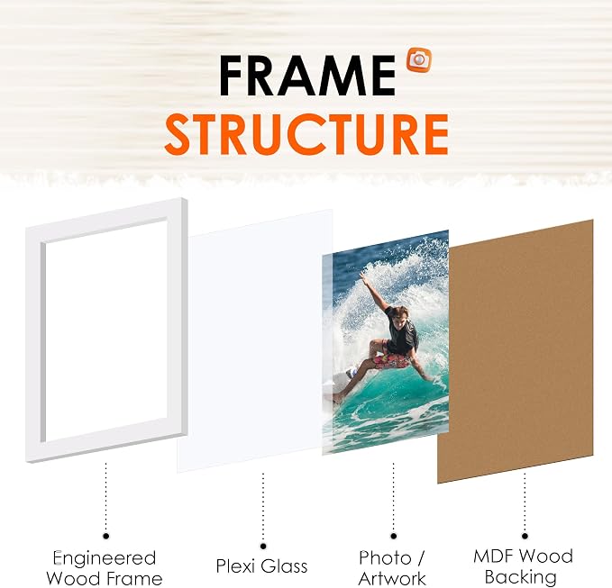 FIXSMITH 4x6 Picture Frame Set of 2, Photo Frame 4x6 - Image 3