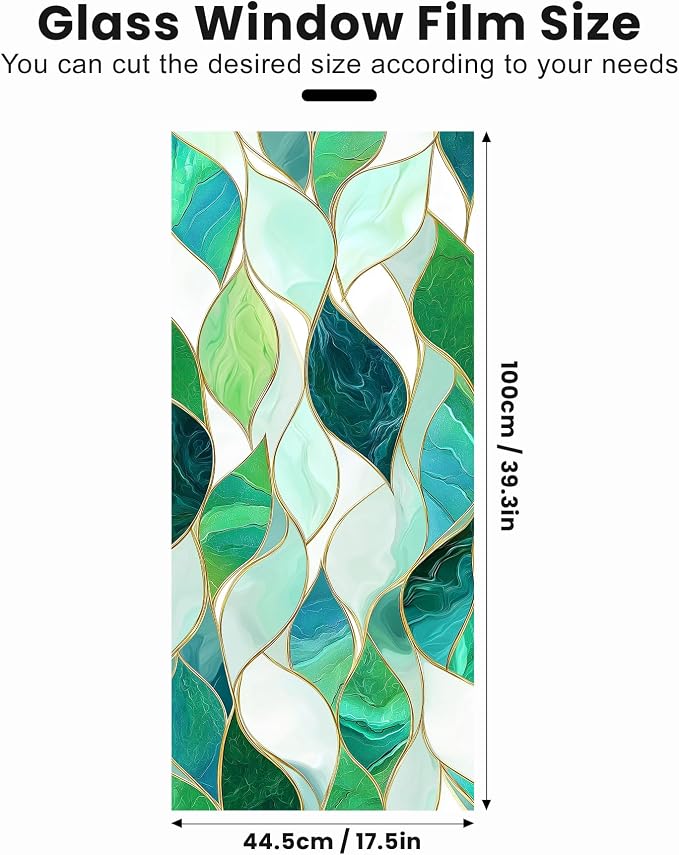 Stained Glass Window Privacy Film Static Cling - Image 2