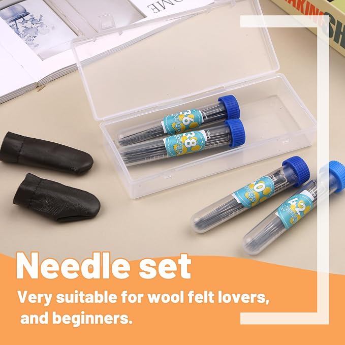 Yizzvb 80Pcs Needle Felting Needles, 4 Sizes Wool Felting Needles, Needle - Image 3