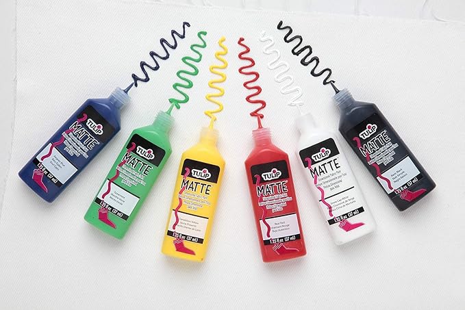 Tulip Puff Paint Matte Colors 6 Count, Nontoxic & Waterproof Craft Paint - Image 3