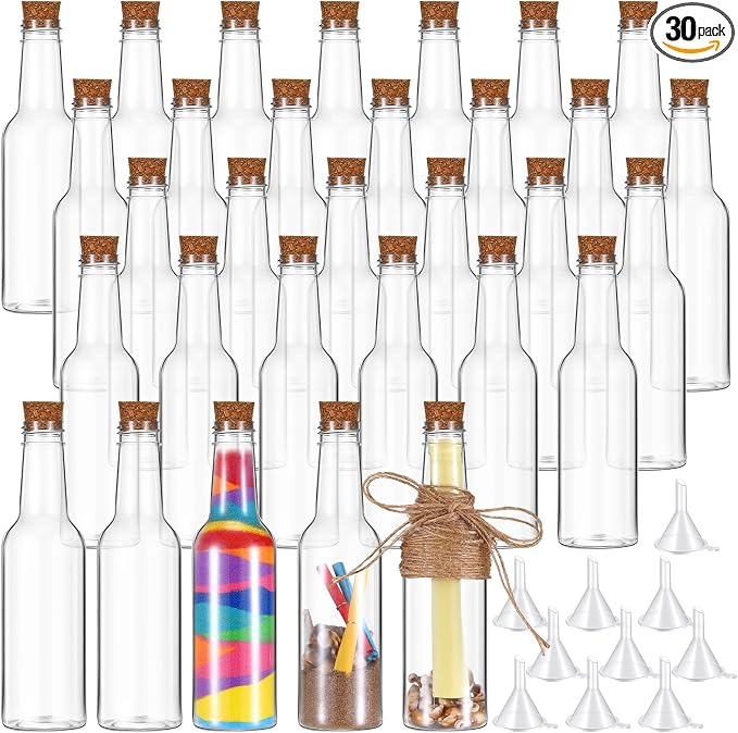 Tanlade 30 Pcs 5.6oz Plastic Sand Art Bottles by Tanlade