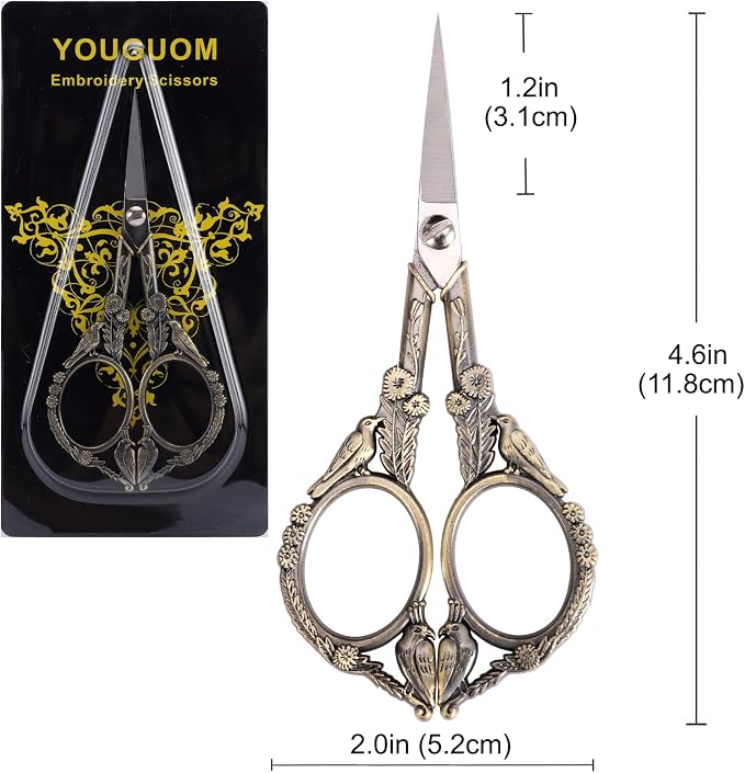 YOUGUOM Embroidery Scissors, Small Sharp Pointed Sewing Scissors - Image 2