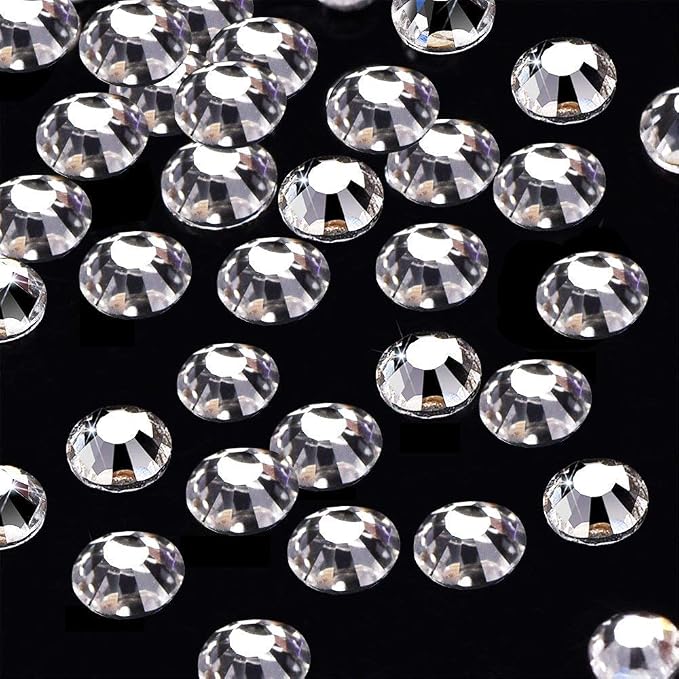 Onwon 1440 Pieces SS10 / 2.8mm Clear Crystal Flat Back Brilliant Round - Image 2