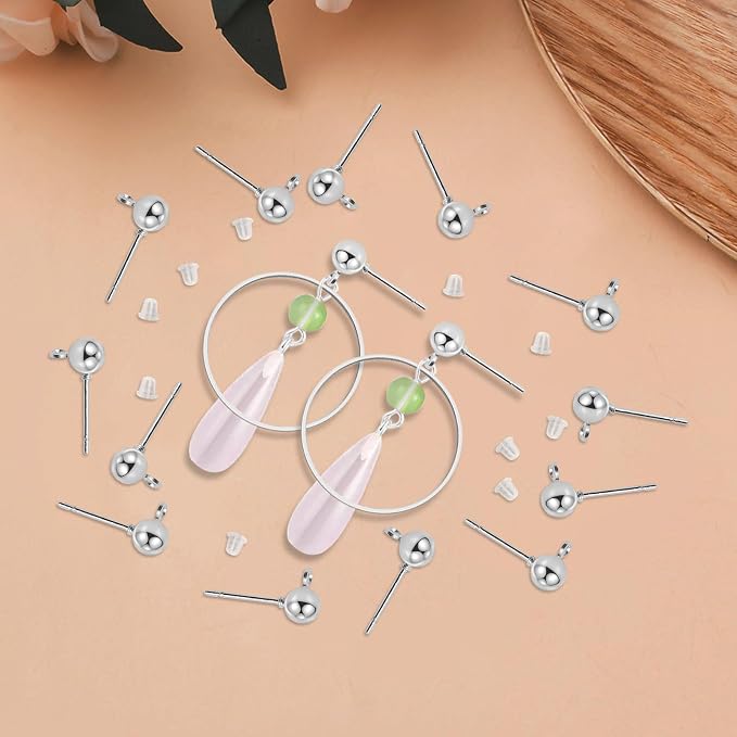 320Pcs Ball Post Earring Studs Set - Image 3