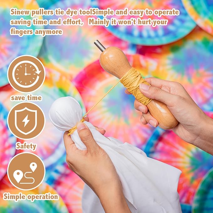 Wavwavw 2 Pcs Tie Dye Tool 1 Sinew Puller Tool - Image 7