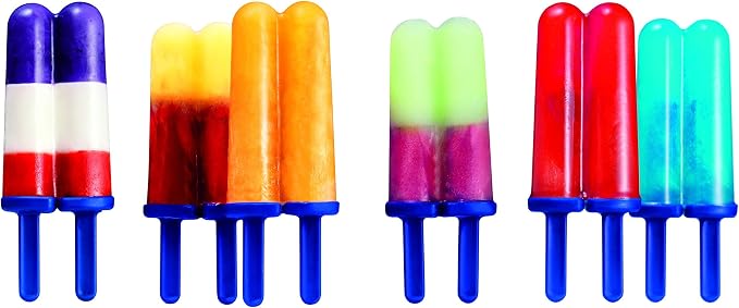 Tovolo Twin Popsicle Mold with Sticks 4 Pack Reusable Ice Pop Molds - Image 2