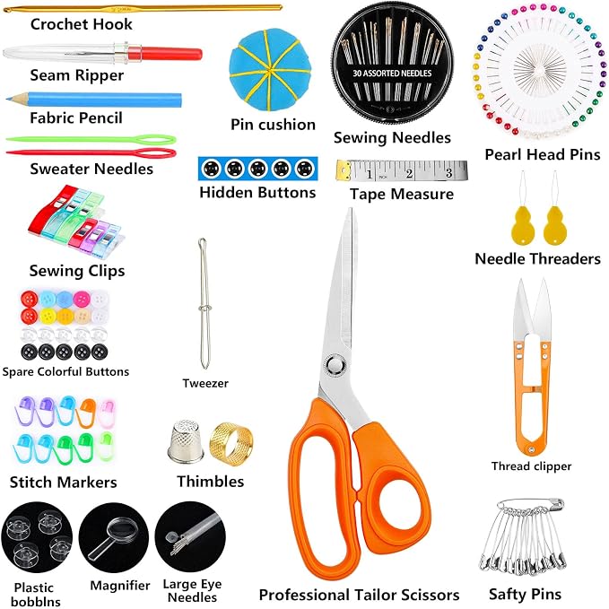 Sewing Kit for Adults, Maxfanay Needle and Thread Kit for Sewing, Professional - Image 2