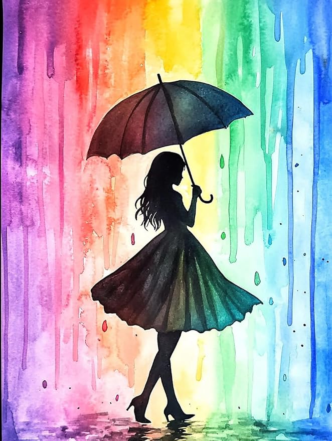 Naykow Rainbow Silhouette Diamond Painting Kits by Naykow