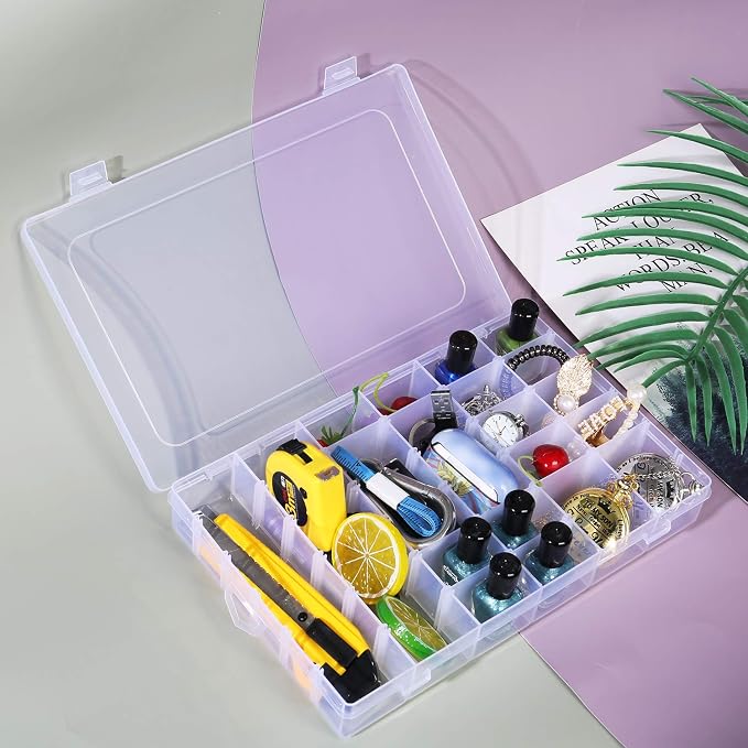Umirokin Small Parts Organizer Box 2 Pack, 36 Grid Bead Organizer - Image 6