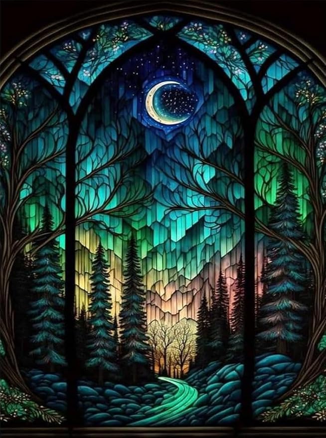 Starry Night Stamped Cross Stitch Kits by WUSARPLY