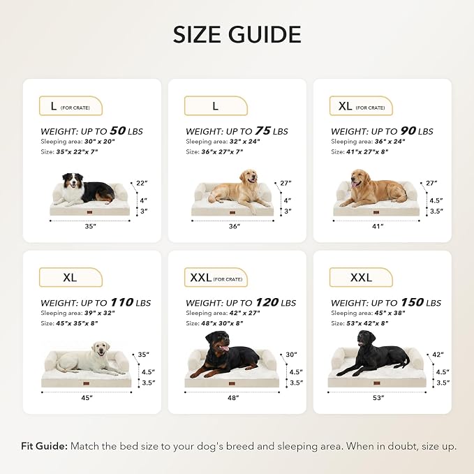 Orthopedic XXL Dog Beds, Waterproof Egg Crate Foam Big Pet Bed - Image 5