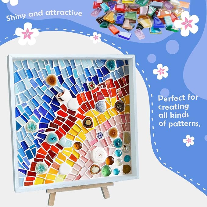 LITMIND Irregular Crystal Glass Mosaic Tiles - Image 3