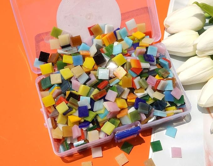 Lanyani 800 Pieces Mosaic Tiles Stained Glass - Image 3