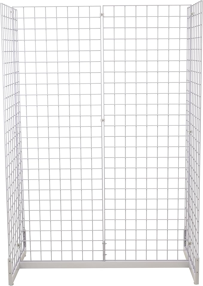 Gridwall Joining Clip Connectors for Grid Panels, Powder-Coated or Chrome Plated Steel (Quantity 20) (20, Black)