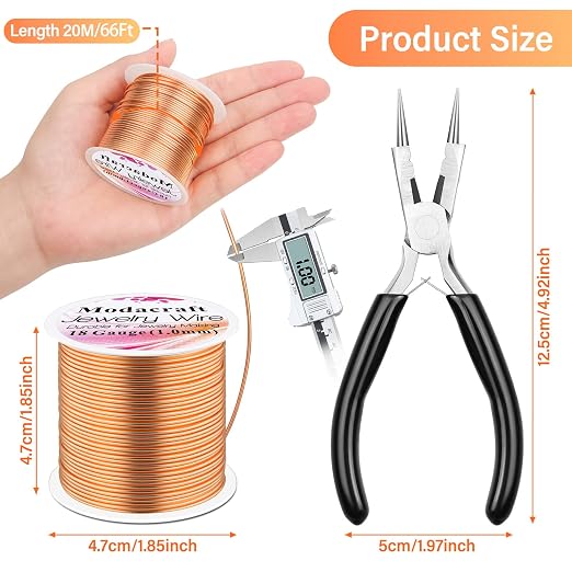 Modacraft 18 Gauge Copper Wire for Jewelry Making - Image 3