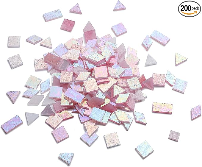 Lanyani Iridescent Stained Glass Mosaic Tiles by LanyaniArtGlassMosaics