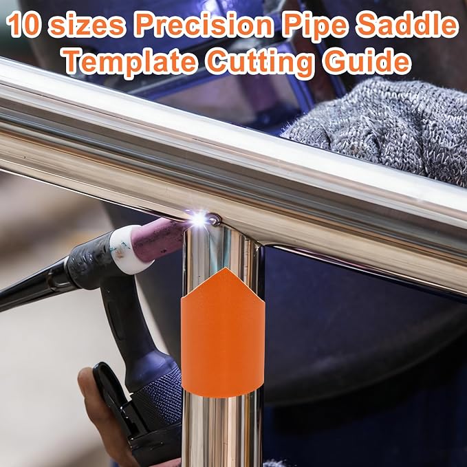 10 Pack Pipe Saddle Template, Precision Pipe Saddle Template Cutting Guide - Image 7