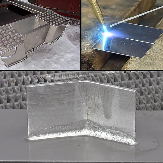 2Pack 6061 T651 Aluminum Sheet Metal 4 x 8 x 1/4 Inch Plain Thin Aluminum Plate Welding Practice kit for Beginners, Heat Treatable Rectangle 6MM Aluminum Metal Plate for Welding, Industrial