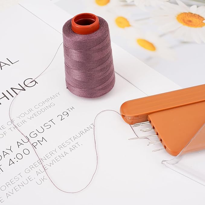 12PCS Sewing Thread Kit 30wt Spools,12 Colors,Assorted Colors Each 800 Yards of Polyester Threads for Sewing Hand and Machine,Stitching, Quilting, Serger (ZH-12PCSYMXBZ)