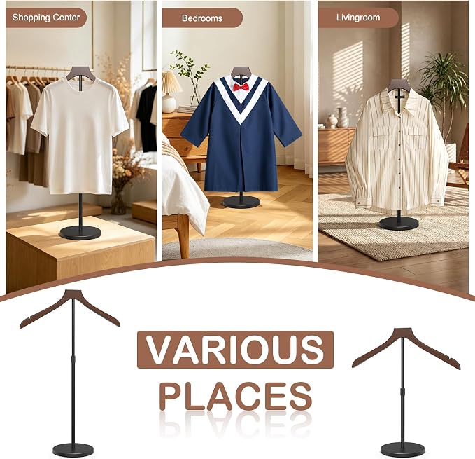 OLV 2 Pack Shirt Display Stand, 18-34 Inch Height Adjustable Mannequin Torso - Image 8