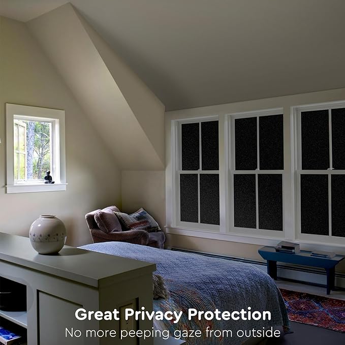 Kromapolis Blackout Window Privacy Film Total Light Blocking Room Darkening - Image 4
