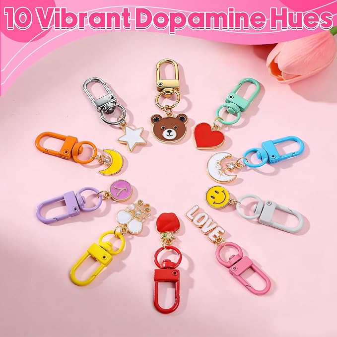 100PCS Dopamine Color Keychain - Image 3