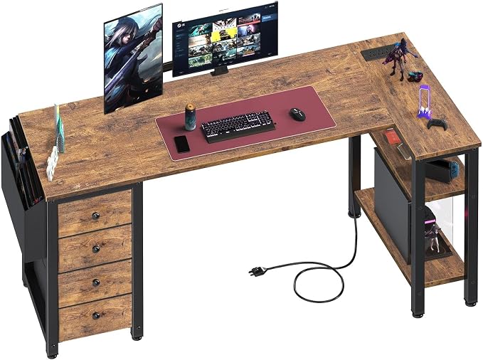 Lufeiya L Shaped Computer Desk by LUFEIYA