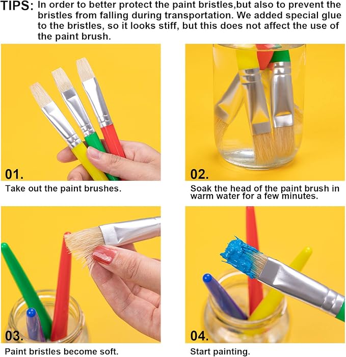 Paint Brushes for Kids, Washable Paint - Image 8