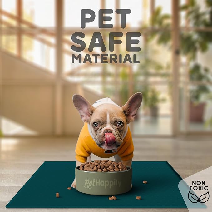 Dog Food Mat - 24x15 Raised Edges Dogs Mat - Image 3