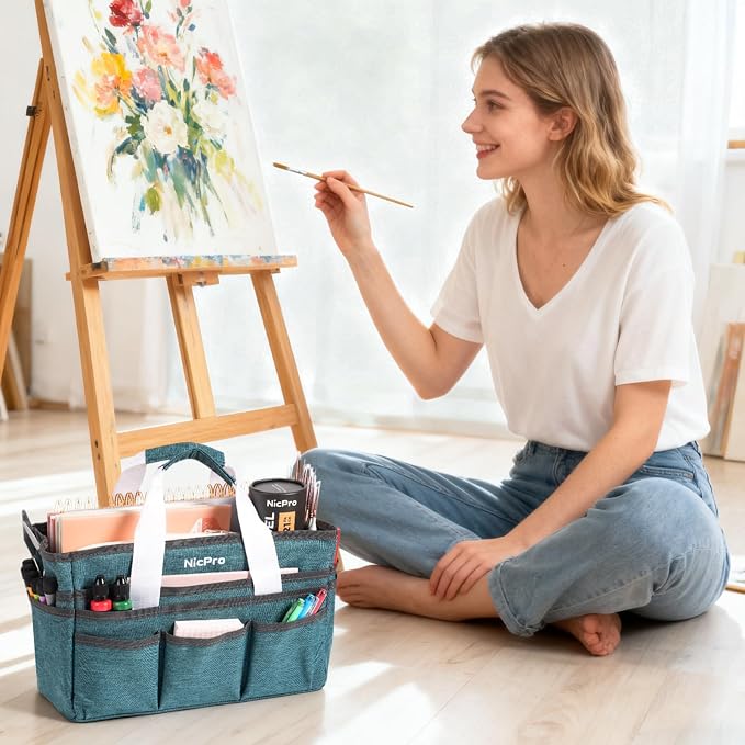 Nicpro Craft Organizer Art Bag, Tote Bag - Image 4