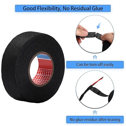 Outus Wire Harness Cloth Electrical Tape Wire Loom Harness Automotive Heat - Image 3