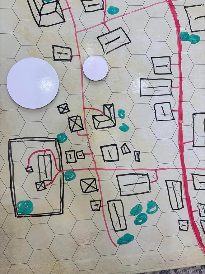 Futhark 100 Dry Erase Tokens for DND – Writable RPG Tokens in 2 Sizes for Combat Tracking, Initiative, Conditions, and Effects – Reusable Circle Markers for Tabletop Games