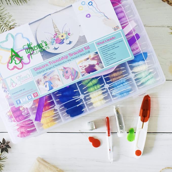 Athena's Elements 276Pcs Embroidery Kit, Cross Stitch Kits, Friendship Bracelet - Image 6
