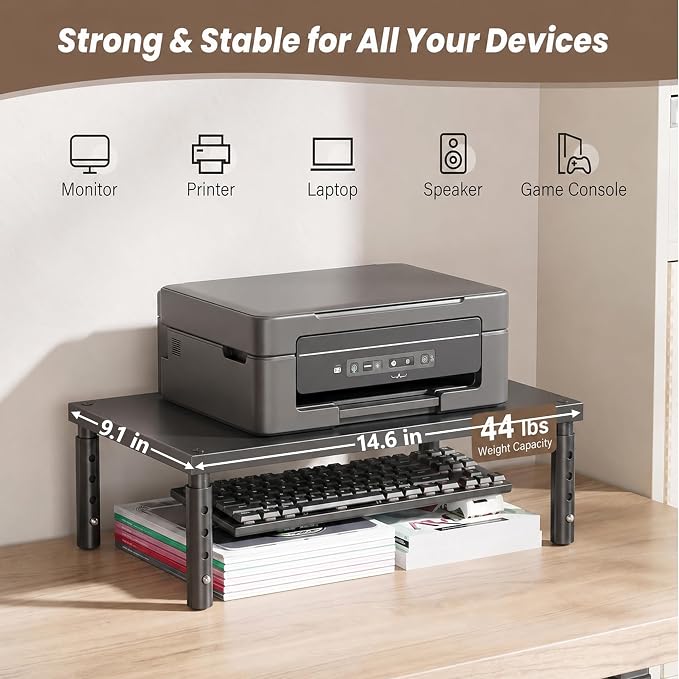 OPNICE Desk Organizers and Accessories, Adjustable Computer Monitor Stand Riser - Image 7