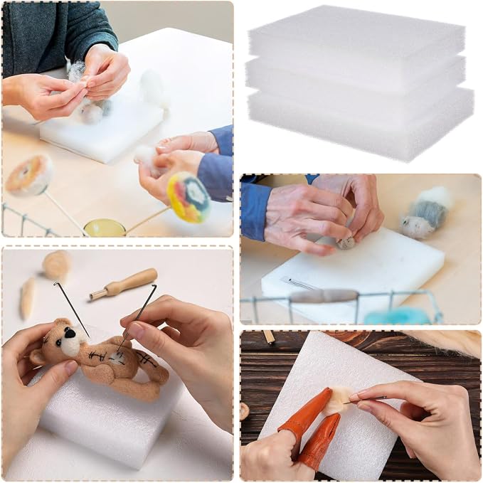 TEHAUX 6pcs Needle Felting Foam Pads - Image 9