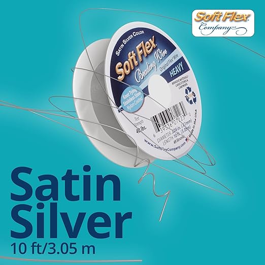 Soft Flex 49 Strand Beading Wire - Heavy 0.24 Diameter - 10 Feet Nylon Design Wire