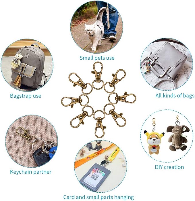 HXSEMAYIG 100PCS Keychain Hooks - Image 7
