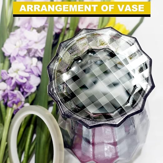 2Packs Clear Floral Tape - 1/2 inches Wide Floral Vase Tape, Clear Waterproof Floral Tape for Fresh Flower Bouquets and Flower Arrangements Crafts (0.5inch*2Packs), 0.5inch*2Pack