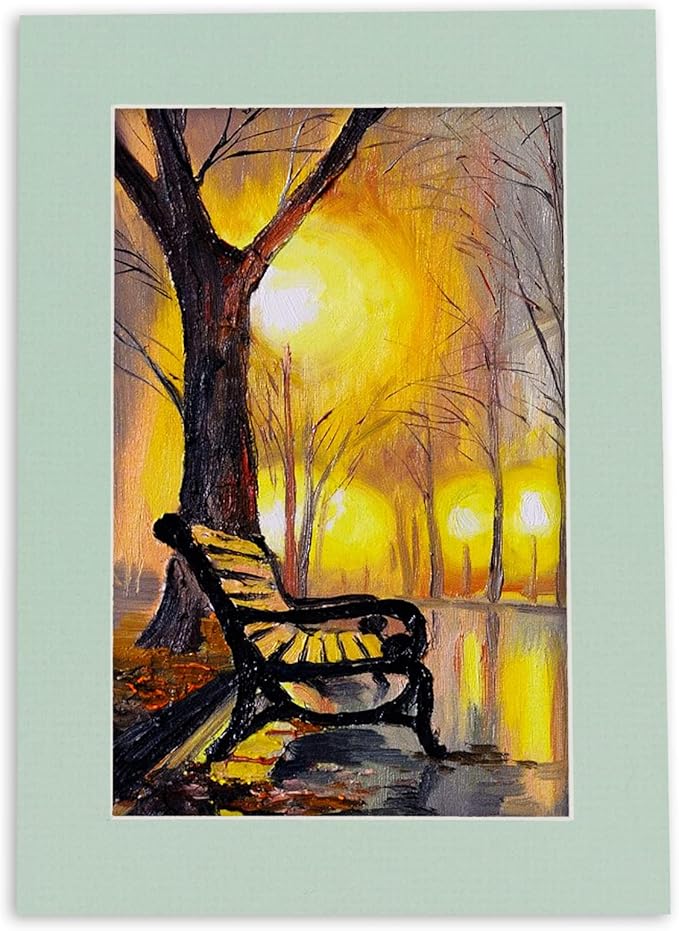 11x14 Mat for 8.5x11 Photo - Precut Honeydew Green Picture Matboard for Frames Measuring 11 x 14 Inches - Bevel Cut Matte to Display Art Measuring 8.5 x 11 Inches - Acid Free Pack of 100 MATS