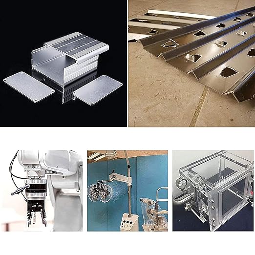2Pack 6061 T651 Aluminum Sheet Metal 8 x 8 x 1/16 Inch Flat Plain Aluminum Plate Covered with Protective Film, 1.5mm Heat Treatable Rectangle Aluminum Metal Plate for Crafting, Industrial